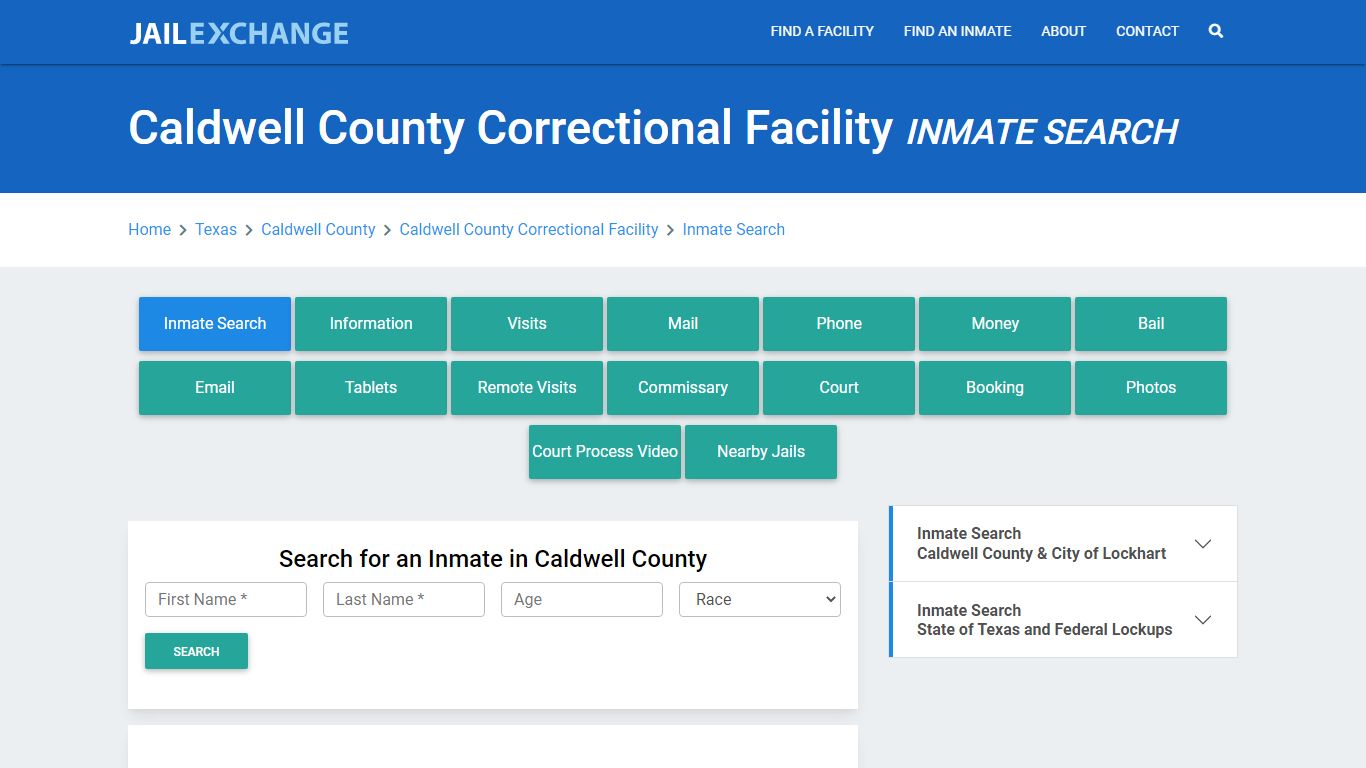 Caldwell County Correctional Facility Inmate Search